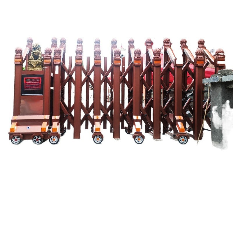Electric Retractable Gate – Aluminum & Stainless Steel Sliding Gate for Factory, Company & School Entrances