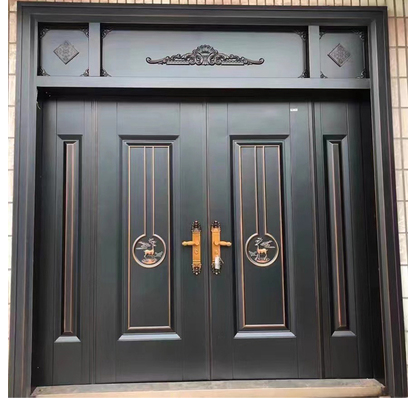 Zinc Alloy Villa Gate – Double Swing Entry Door for Rural Courtyard & Home Security