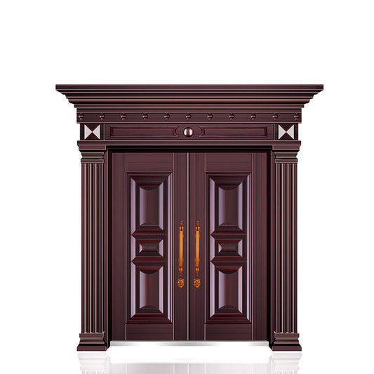 Zinc Alloy Double Swing Gate – Villa Entrance Door for Rural Homes and Courtyards