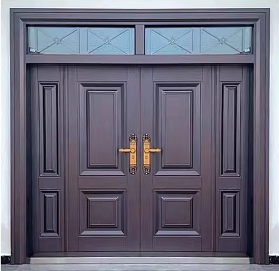 Zinc Alloy Villa Gate – Double Swing Entry Door for Rural Courtyard & Home Security