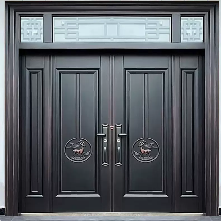 Zinc Alloy Villa Gate – Double Swing Entry Door for Rural Courtyard & Home Security