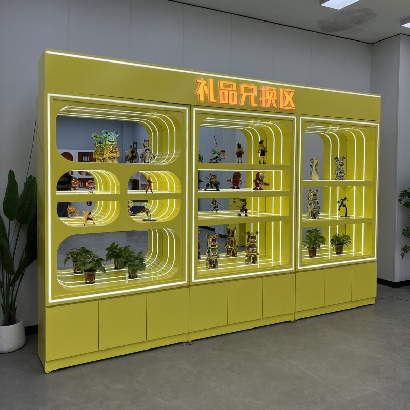 Custom Toy Display Cabinet with LED – Collectibles Showcase for Game Stores, Anime Shops & Prize Redemption