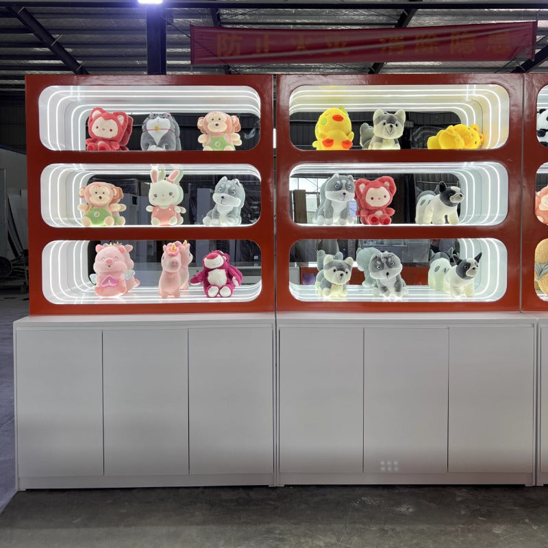 Custom Toy Display Cabinet with LED – Collectibles Showcase for Game Stores, Anime Shops & Prize Redemption