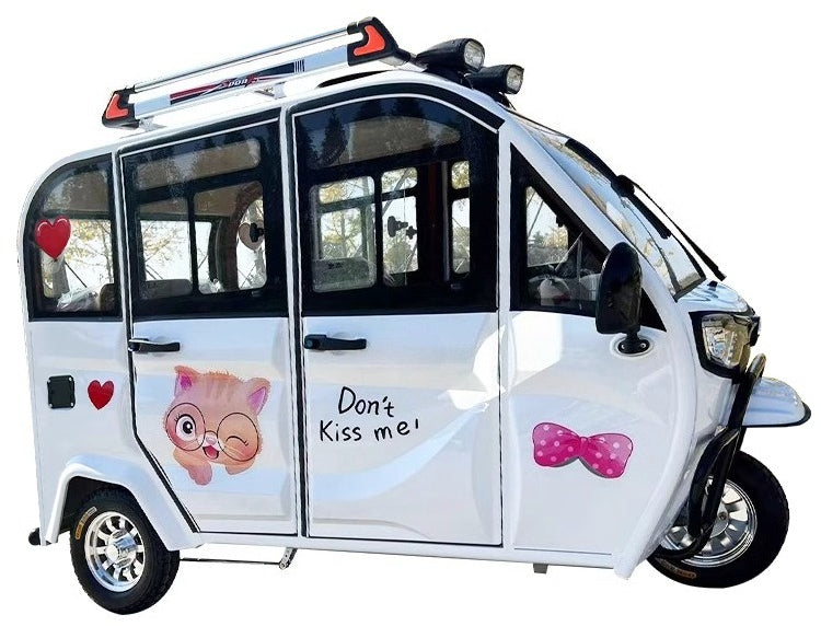 Compact Canopy Electric Trike for Adults - New Compact Commuter Vehicle with Premium Design
