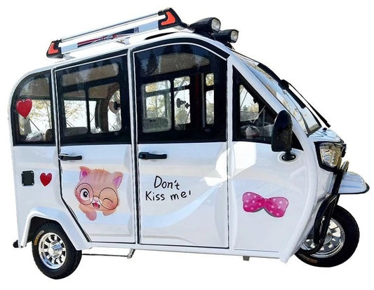 Compact Canopy Electric Trike for Adults - New Compact Commuter Vehicle with Premium Design