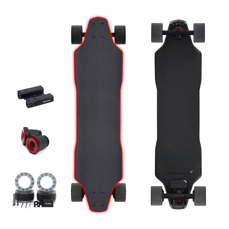 New High-Quality 4-Wheel Electric Skateboard with Remote Control and HUB Motor - Outdoor Recreation Sports Scooter