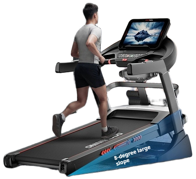 Ultra-Quiet Foldable Treadmill with Incline for Home & Gym Use