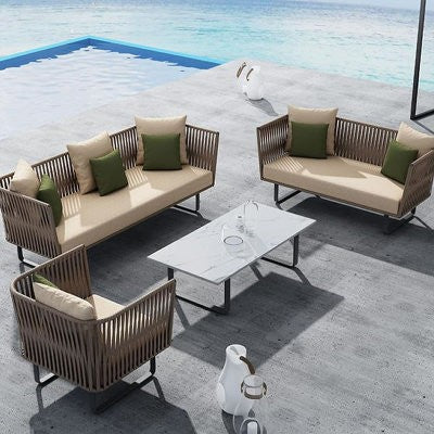 3-Seater Outdoor Rattan Sofa Set for Patio, Garden & Balcony