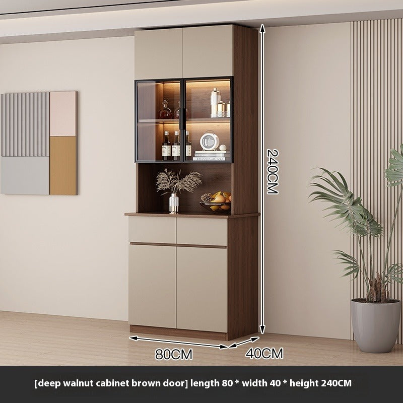 2.4m Tall Modern Sideboard – Wall-Mounted Wine & Tea Cabinet for Living Room Storage