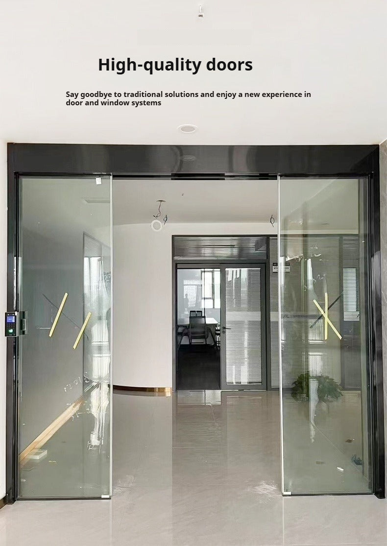 Automatic Aluminum Sliding Glass Door – Electric Sensor Door for Shops & Business Entrances