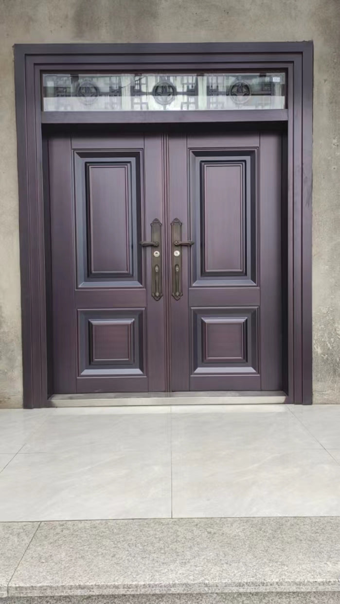 Zinc Alloy Villa Gate – Double Swing Entry Door for Rural Courtyard & Home Security