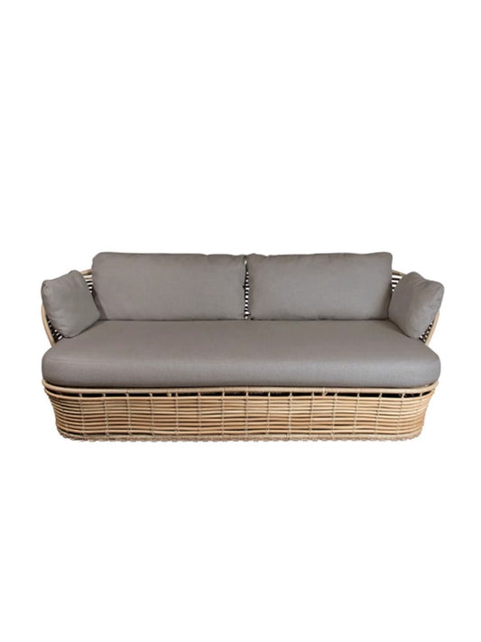Outdoor Rattan Lounge Sofa Set with Sunbed, Waterproof for Garden, Patio, Resort Use