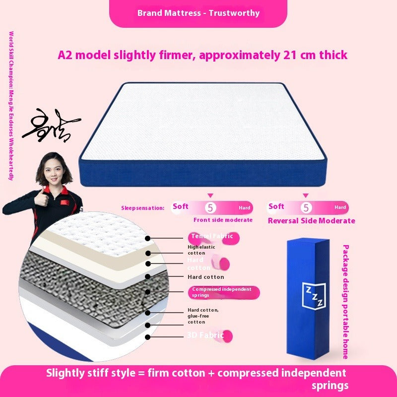 20cm+ Hybrid Mattress with Latex, Memory Foam & Pocket Springs, Boxed & Roll-Packed