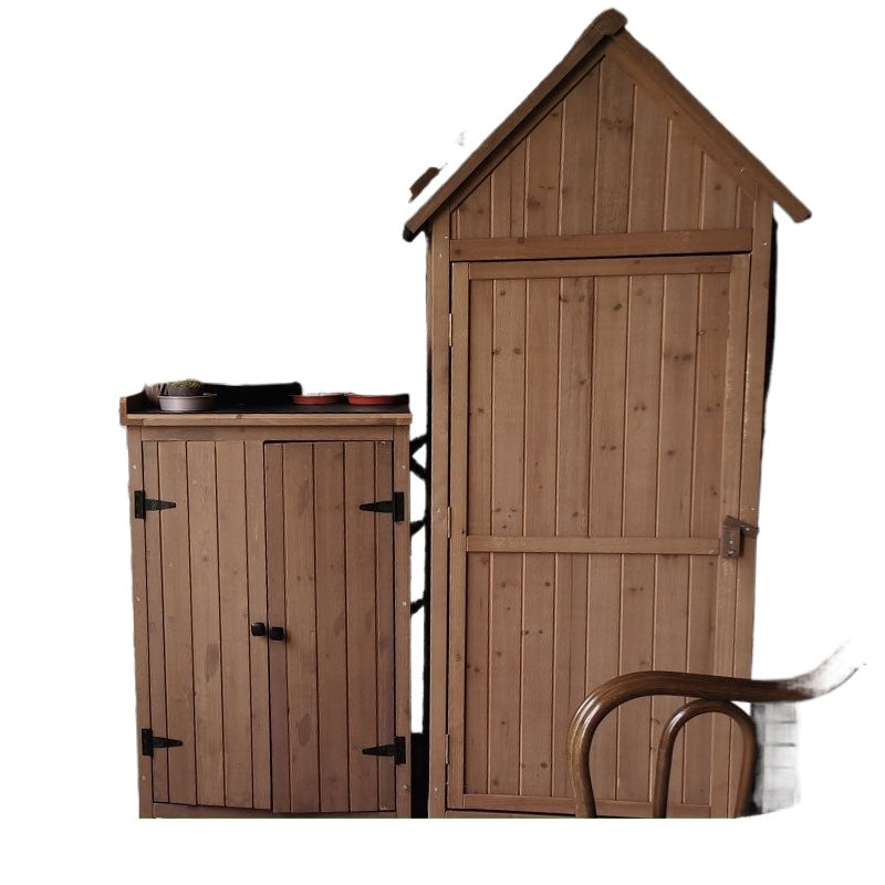 Outdoor Storage Cabinet – Weatherproof Garden Utility Shed for Balcony, Tools & Supplies