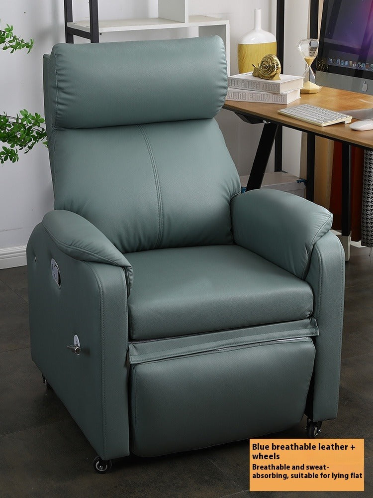 Reclining Single Sofa Chair with Footrest for Gaming, Salon, Office & Dorm Use