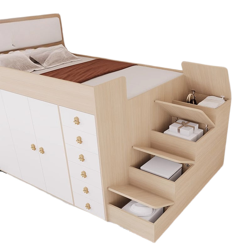 Tatami Kids Half-Height Bed with Wardrobe and Storage - New Elegant Bedroom Furniture