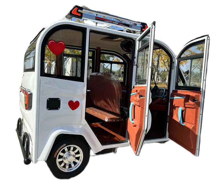 Compact Canopy Electric Trike for Adults - New Compact Commuter Vehicle with Premium Design