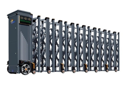 Electric Retractable Gate – Aluminum & Stainless Steel Sliding Gate for Factory, Company & School Entrances