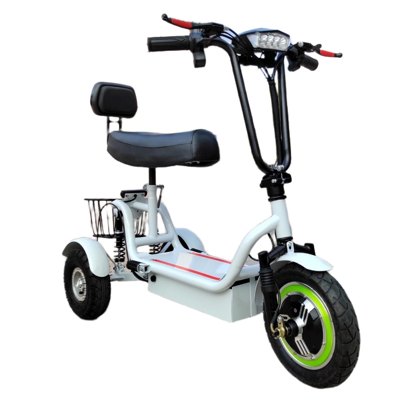 48V 12-Inch Electric Tricycle – Foldable 48V Lightweight Mini Scooter for Adults with Long-Range Lithium Battery