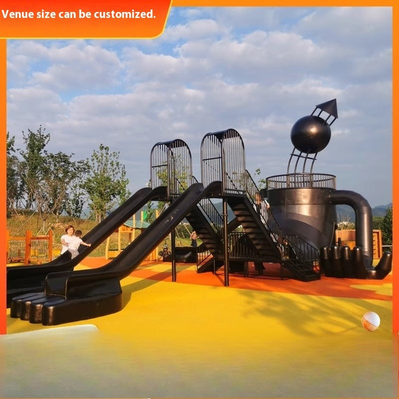 Outdoor Playground Slide Set for Kindergarten, Parks & Scenic Spots (Non-Powered Custom Design)
