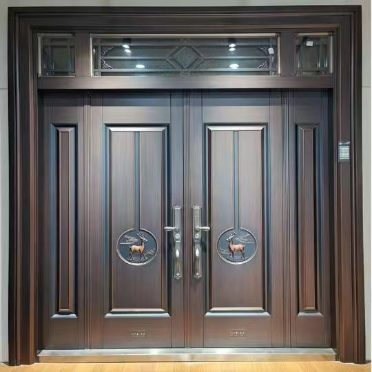Zinc Alloy Villa Gate – Double Swing Entry Door for Rural Courtyard & Home Security