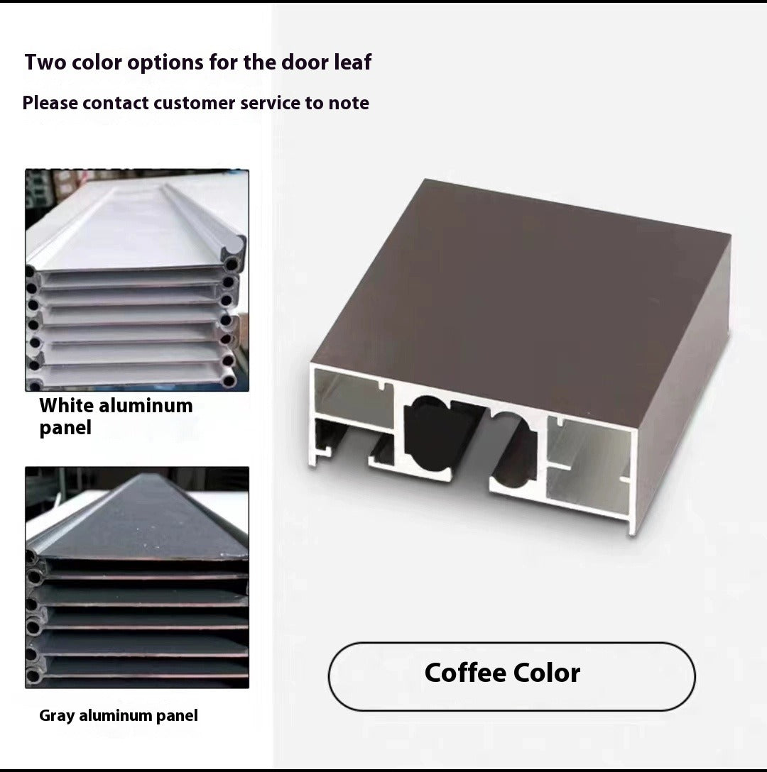 Aluminum Folding Sliding Door – Invisible Fireproof Partition for Kitchens, Bathrooms & Gas Inspection Areas