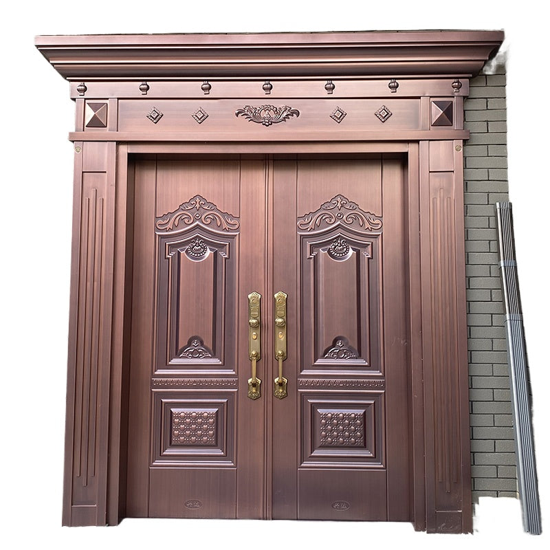 Zinc Alloy Double Swing Gate – Villa Entrance Door for Rural Homes and Courtyards