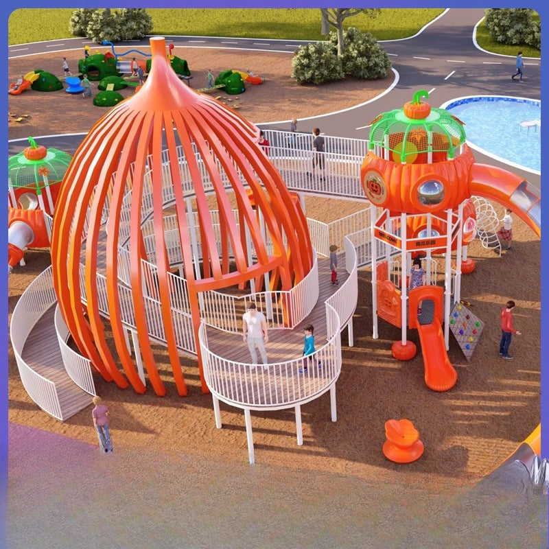 Outdoor Playground Slide Set for Kindergarten, Parks & Scenic Spots (Non-Powered Custom Design)
