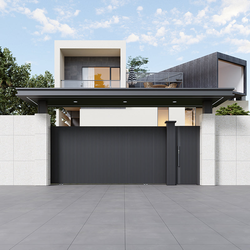 Smart Sliding Aluminum Gate – High-End Villa Courtyard Entry Door
