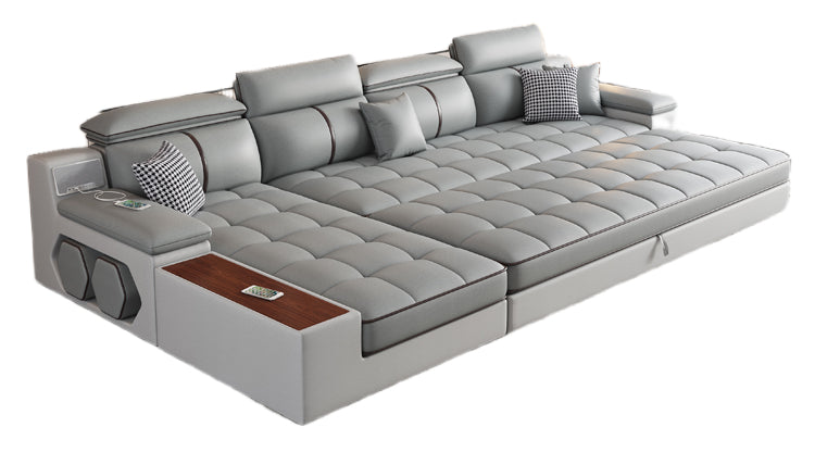 Elegant Velvet Sectional Sofa Set with Ottoman and Storage - Multi-Functional Living Room Furniture