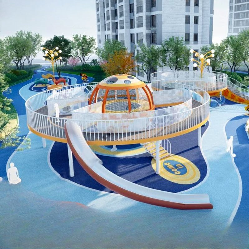 Outdoor Playground Slide Set for Kindergarten, Parks & Scenic Spots (Non-Powered Custom Design)