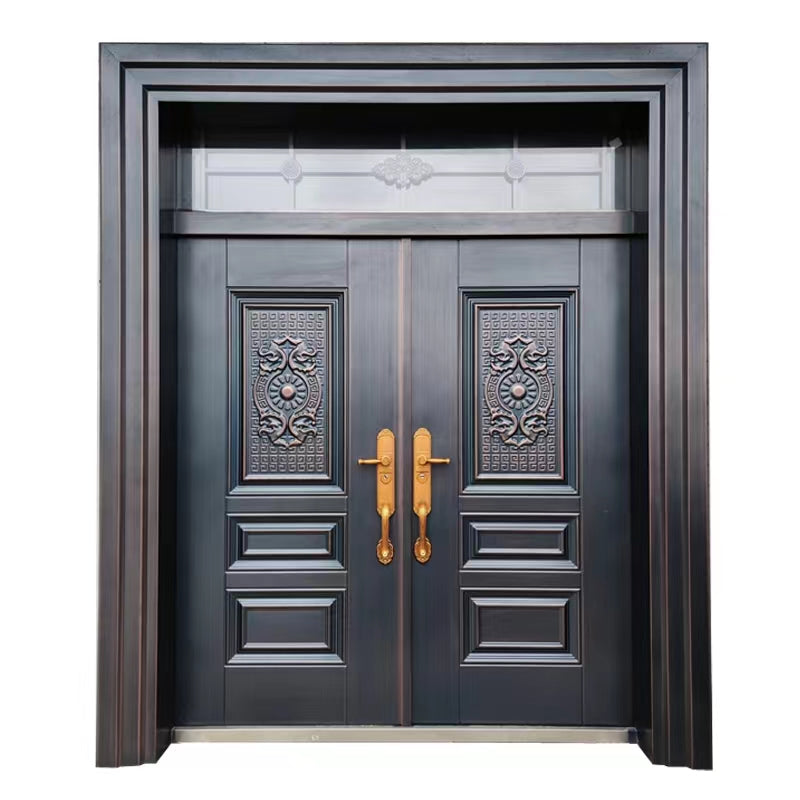 Zinc Alloy Villa Gate – Double Swing Entry Door for Rural Courtyard & Home Security