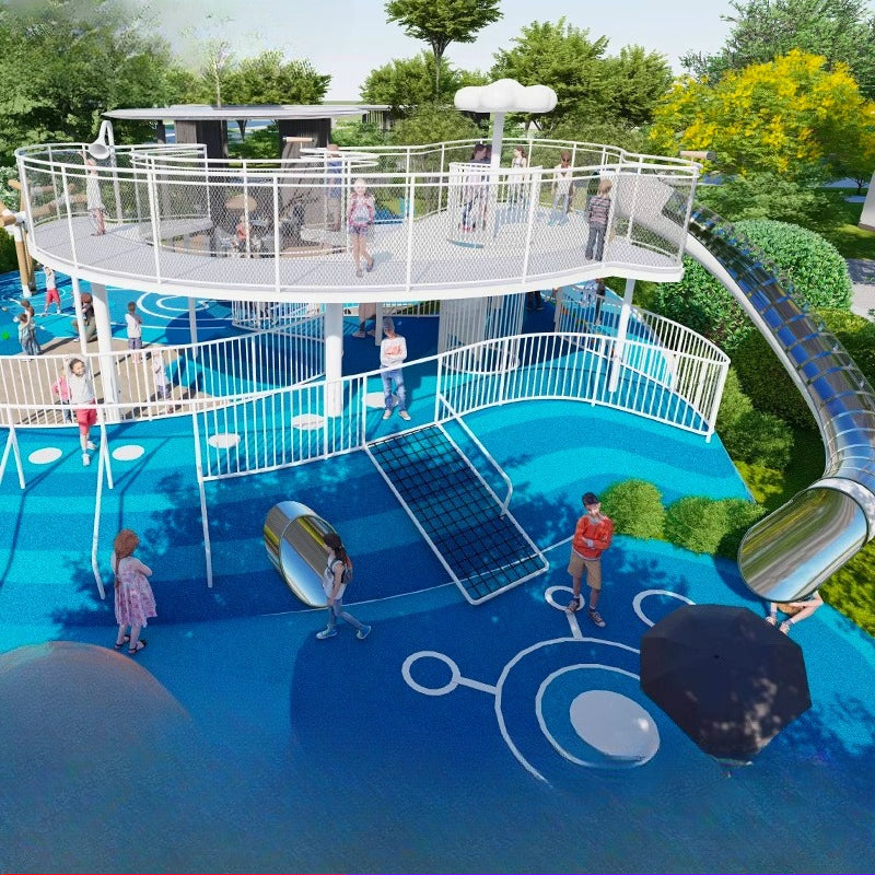Outdoor Playground Slide Set for Kindergarten, Parks & Scenic Spots (Non-Powered Custom Design)