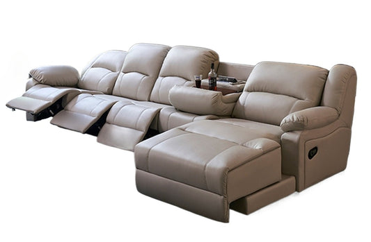 Top-Grade Full Leather Zero-Wall Space Capsule Recliner for Luxury Home Theater
