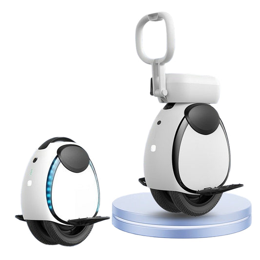 Self-Balancing Electric Unicycle Scooter - High-End Rideable Motorcycle Style with Handlebars for Adults