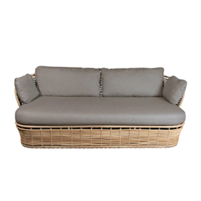 Outdoor Rattan Lounge Sofa Set with Sunbed, Waterproof for Garden, Patio, Resort Use