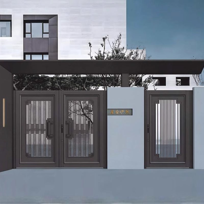 Smart Sliding Aluminum Gate – High-End Villa Courtyard Entry Door