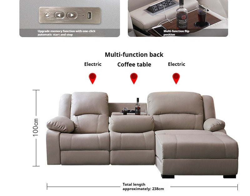 Top-Grade Full Leather Zero-Wall Space Capsule Recliner for Luxury Home Theater