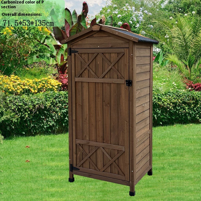 Outdoor Storage Cabinet – Weatherproof Garden Utility Shed for Balcony, Tools & Supplies
