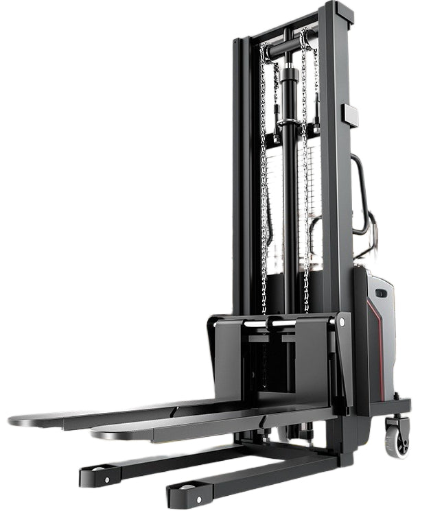 2 Ton Semi/Full Electric Stacker Forklift with Hydraulic Lift for Compact Warehouse Use