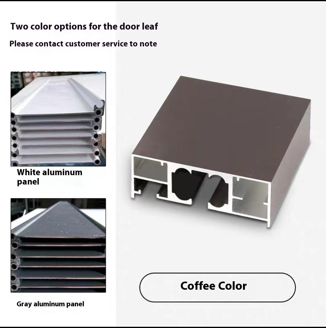Aluminum Folding Sliding Door – Invisible Fireproof Partition for Kitchens, Bathrooms & Gas Inspection Areas