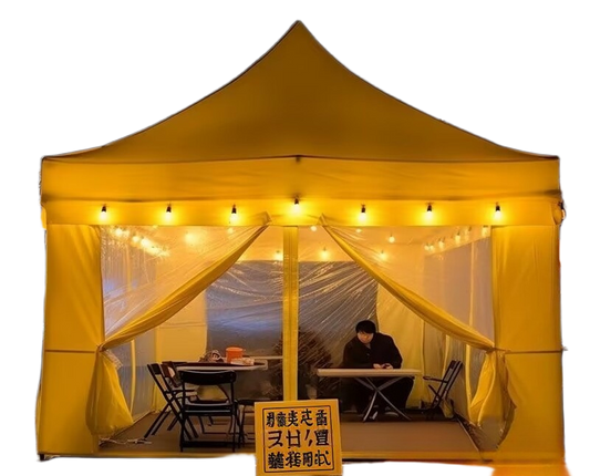 Outdoor Canopy Sidewalls for 4-Leg Tents, Waterproof & Thickened for Winter Market Use
