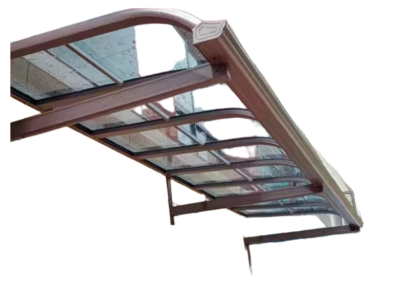 Aluminum Alloy Outdoor Awning with PC Panel for Villa, Patio, Carport & Rain Sun Protection