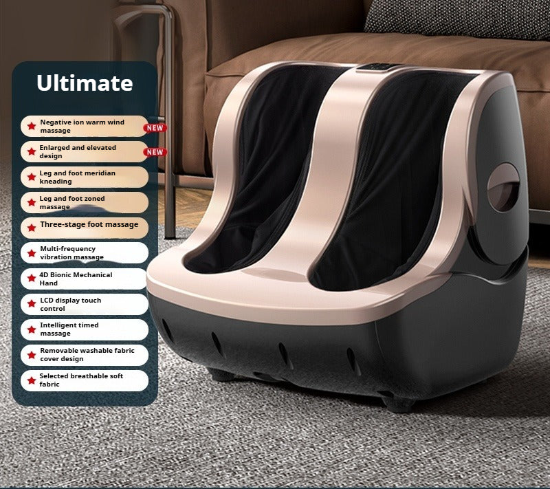 Smart Leg & Foot Massager with Automatic Kneading for Calves, Soles & Beauty Care