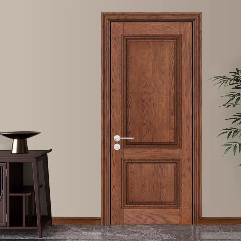 Solid Wood Interior Door – Rubberwood, Red Walnut, Boxwood, Red Oak & Cherry Wood Options for Bedroom