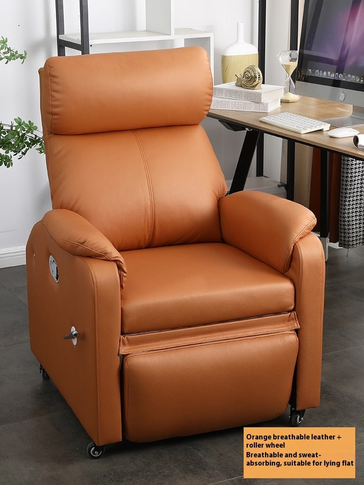 Reclining Single Sofa Chair with Footrest for Gaming, Salon, Office & Dorm Use