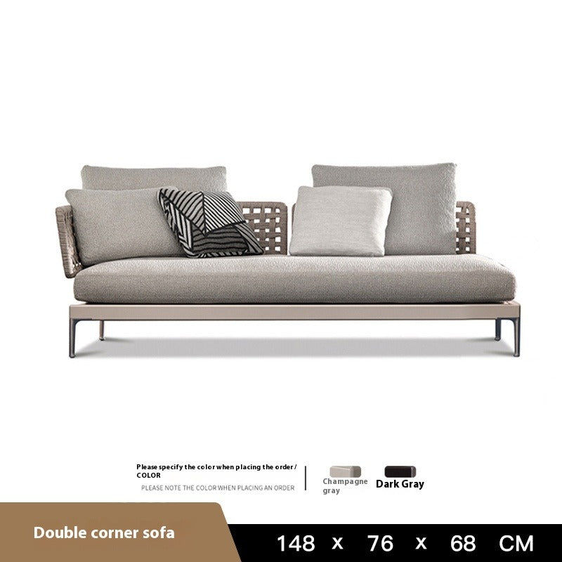 Outdoor Rattan Corner Sofa Set for Patio, Garden & Balcony Lounge