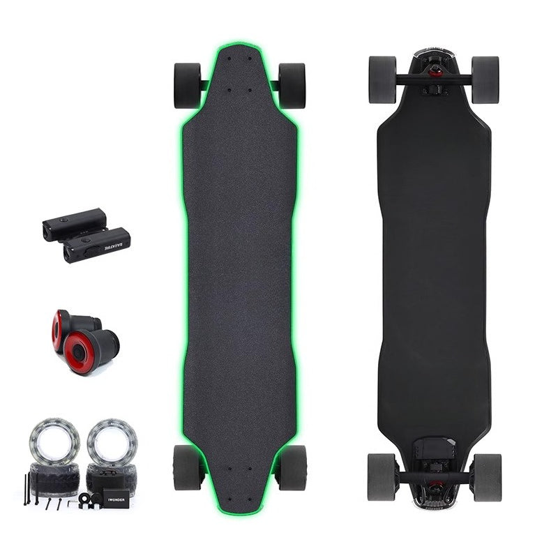 New High-Quality 4-Wheel Electric Skateboard with Remote Control and HUB Motor - Outdoor Recreation Sports Scooter