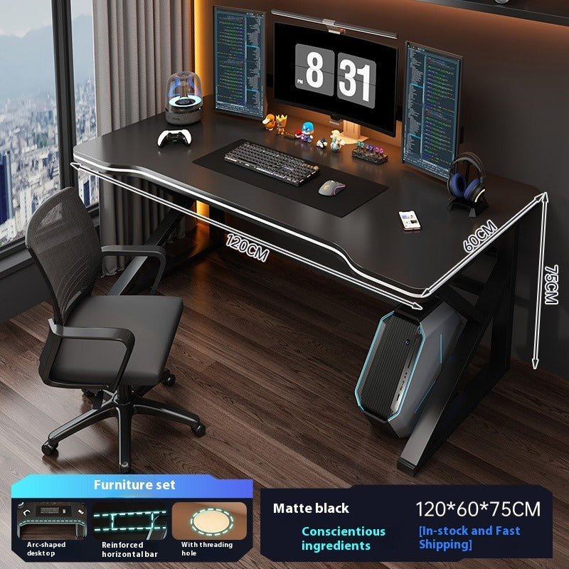 Computer Desk with Chair Set – Home Office, Gaming, or Study Table for Bedroom or Students