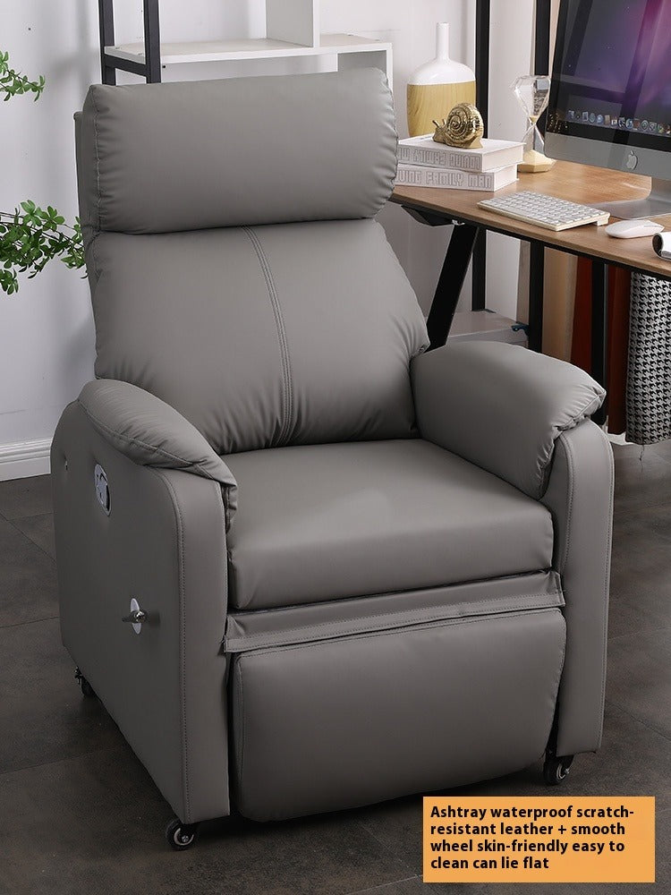 Reclining Single Sofa Chair with Footrest for Gaming, Salon, Office & Dorm Use